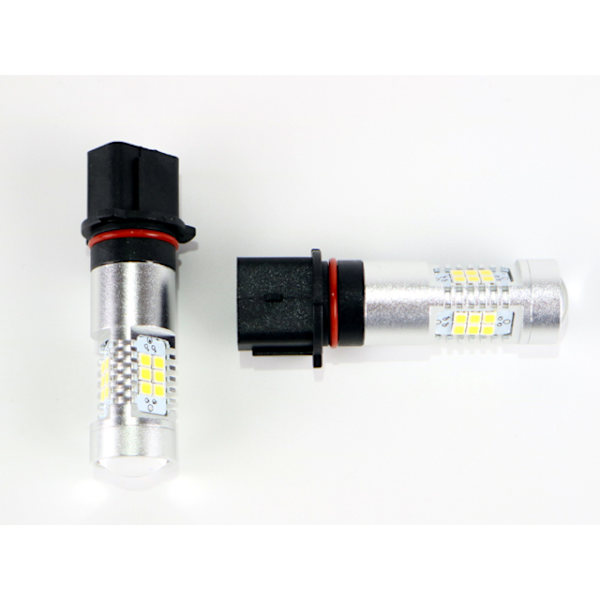 P13W dimljus ledlampor m. 21st 2835smd chip 2-pack Silvergrå