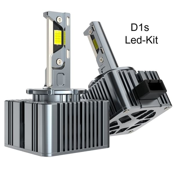 S-33 D1S LED-kit 5500 lumen 2-pack 6000K xenonvit, S33 Silver