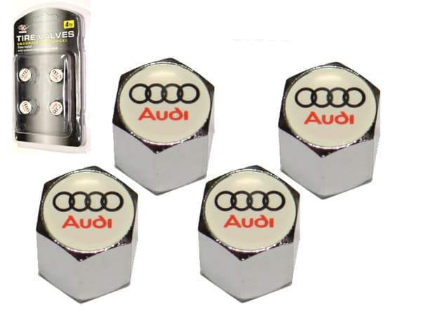 Ventilhattar till Audi 4-pack, styling, fint set. Krom