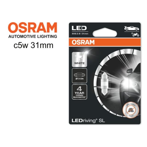 Osram c5w 31mm Led 6000K 1-pack festoon Vit