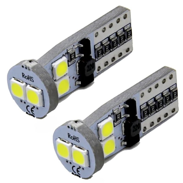 T10 w5w Canbus Led lampor m. 6st 2835SMD chip 2-pack