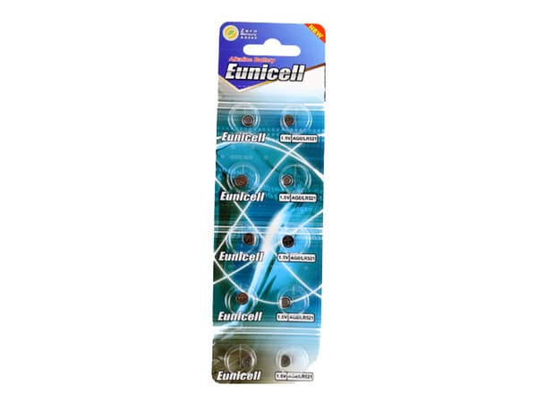 10-pack AG0 LR521 SR521SW SR63 LR63 SR521W 379A 379 V379 Batteri