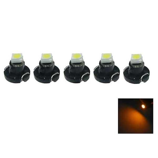 T3 Neo Wedge 5-pack med Gul led chip instrument belysning Gul-Orange 5-pack