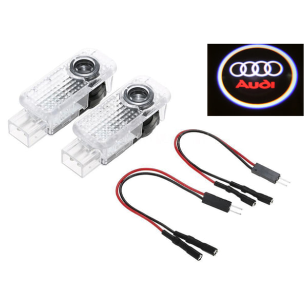 Audi Laser logga led till dörr A1 A3 A4 A5 A6 A7 A8 Q3 Q5 Q7 TT