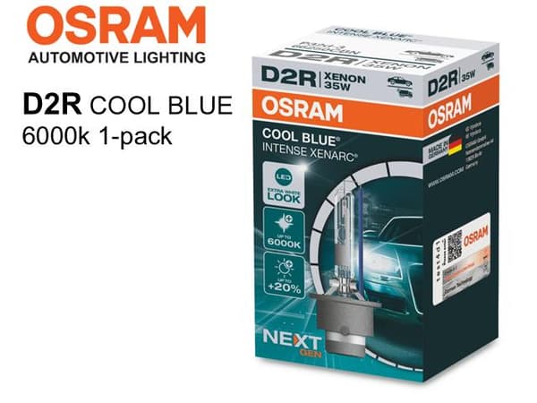 Osram D2R 35W 6000k +150% COOL BLUE INTENCE xenon lampa 1-pack multifärg