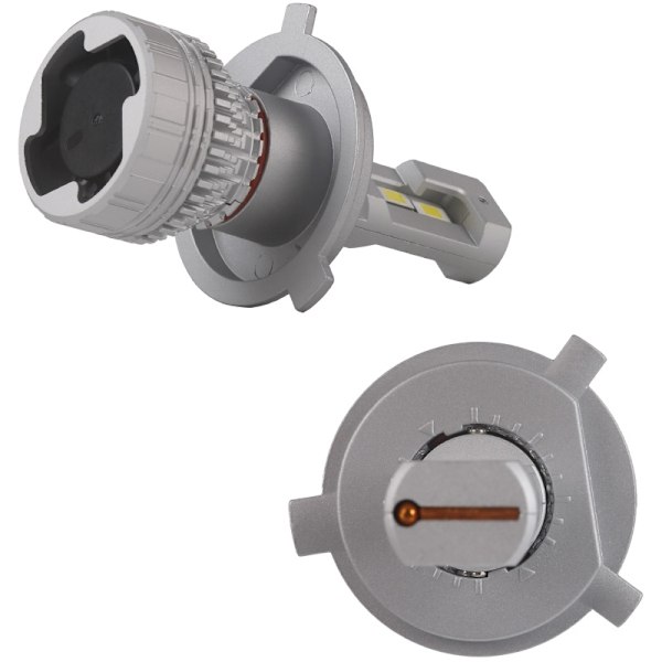 F5c led kit H4 +3500 lumen 53w 6000k halvljus helljus 2-pack multifärg