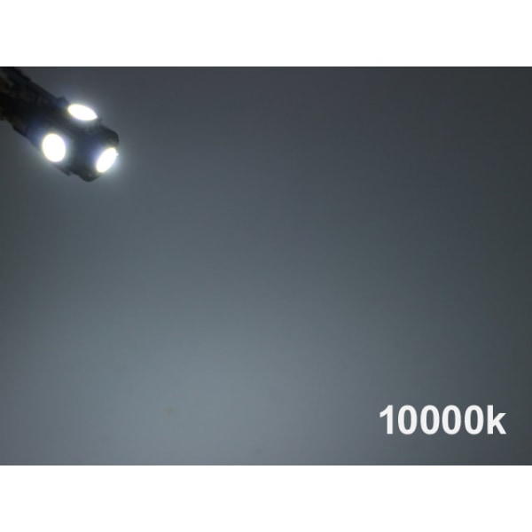 T10 w5w Led lampa med 5st 5050SMD chip 10000K styling 4-pack 10000k blåvit 4-pack