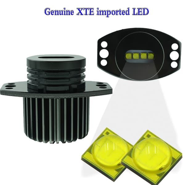 Angeleyes 40W LED lampor för BMW E90 E91 med original Xenon 2005-07 Silvergrå