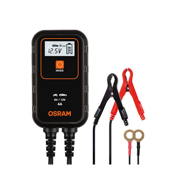 Osram smart Batteriladdare 6v 12v max 4 Amp + underhållsläge multifärg