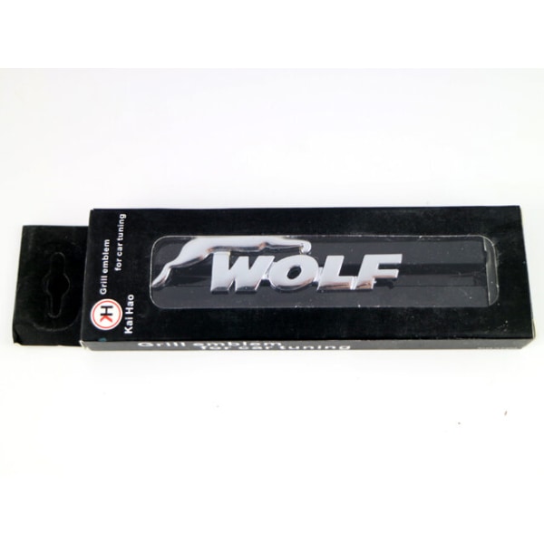 Grillmärke Ford Wolf silverfärgad styling