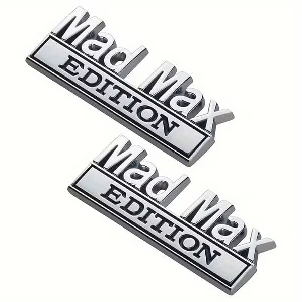 Emblem MadMax Edition, 2-pack, kromfärg