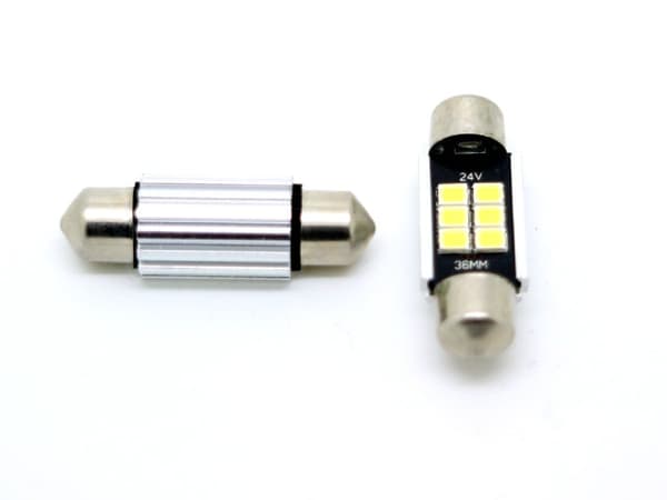24 volt C5W 36mm  LED 6000K 2-pack 24 V