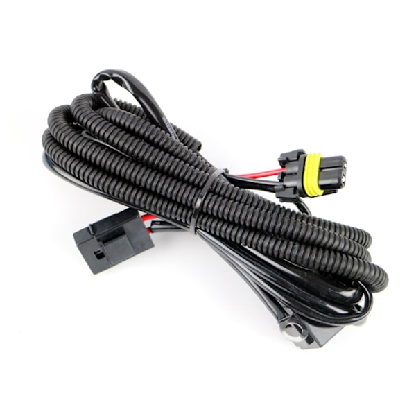 Kabelsats 40A reläkabel strömkabel Xenon / ledramp / arbetsljus Svart