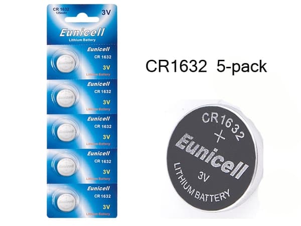 CR1632 5-pack Litium batterier 3V Silver