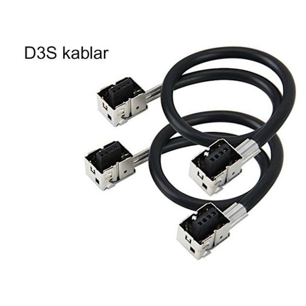 Xenon D3s Kablar till drivdon / ballast 2-pack 30cm . Svart