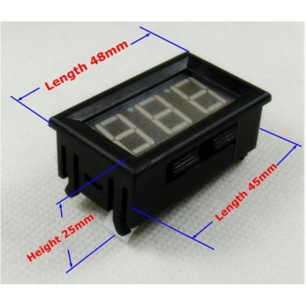 Amperemätare 10A DC med Digital grön display amp Grön