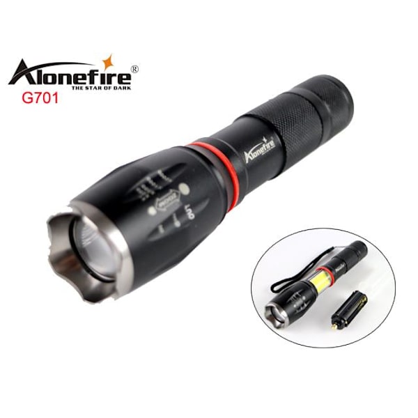 Led ficklampa 1x XM-L T6 led 1000 Lumen Zoom