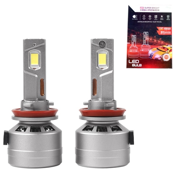 F10 H9 H11 led kit 10000 lumen 120w 6000k Canbus  2-pack . Vit