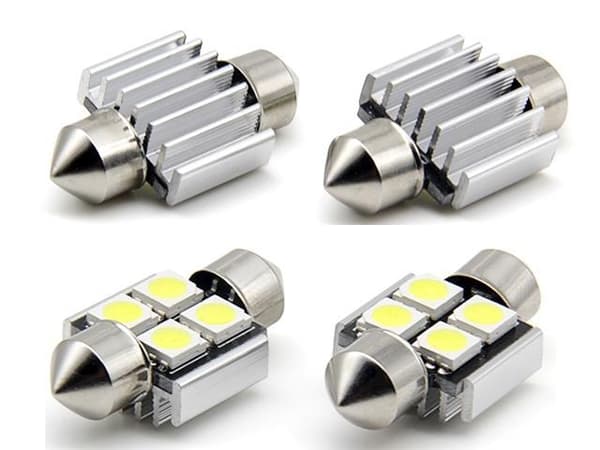 c5w 31mm grön canbus Led 5050SMD 4-pack SV8.5 Grön