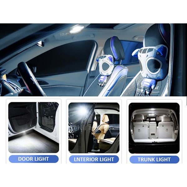 EINPARTS T10 W5W Canbus LED, 60 lumen, Xenonlook, 6000K. grå
