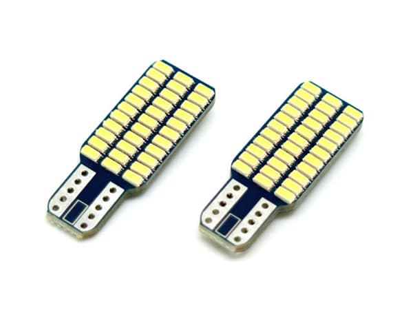 T10 w5w 6000k LED-lampor, Canbus med 33 st 3014SMD chip, 2-pack.