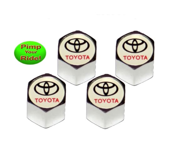 Ventilhattar Toyota 4-pack, styling, fint set Krom