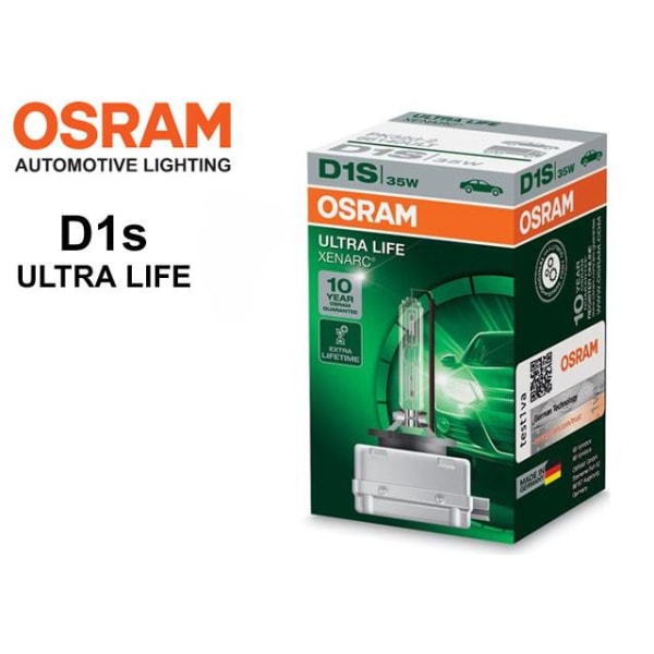 Osram D1S 35W 4300k ULTRA LIFE  xenon lampor 1-pack PK32d-2 Metall utseende