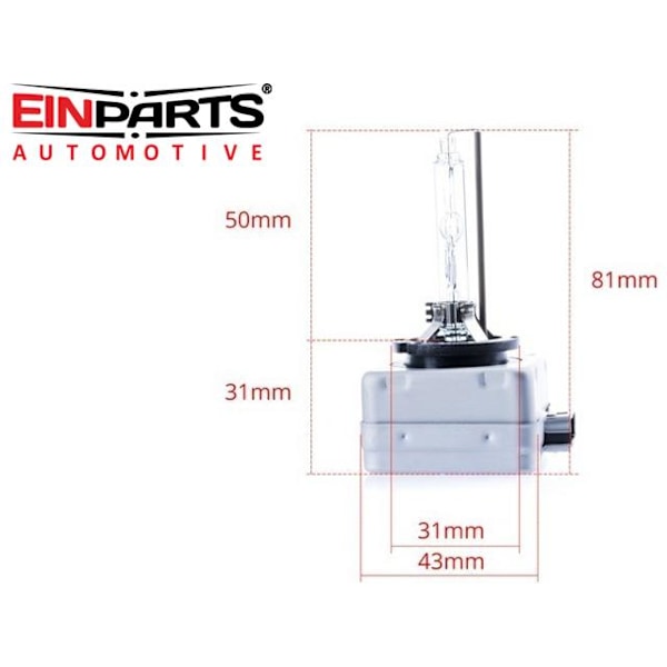 EINPARTS D1S 5000k ORIGINAL xenonlampor pk32d-2 multifärg