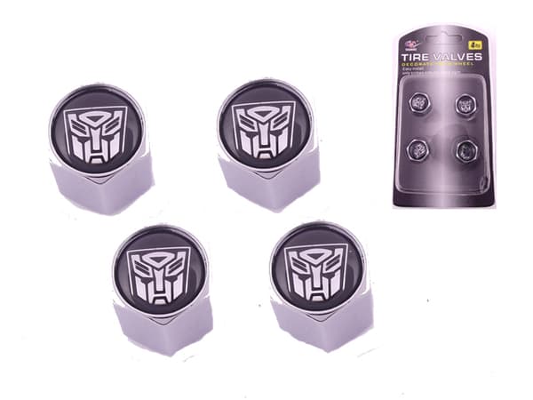 Ventilhattar Transformers Autobot 4 st, fint set i krom
