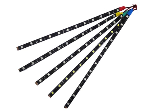 Led slinga 2-pack 30cm Vit 6000k ledstripe ledslinga styling Vit 2-pack