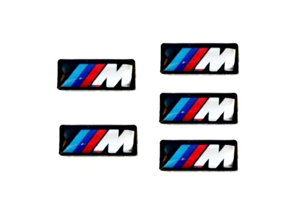 Bmw M 7x16mm märken små emblem styling M3 M5 M6 styling 5-pack