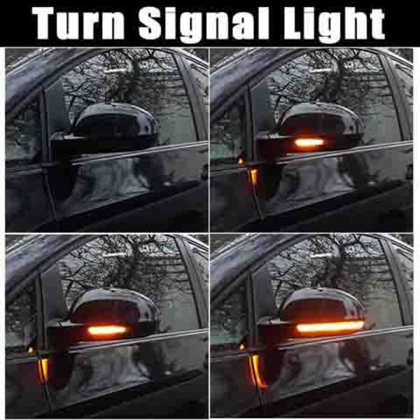 Led dynamisk blinkers VW Golf Sharan Touran Passat Skoda Svart