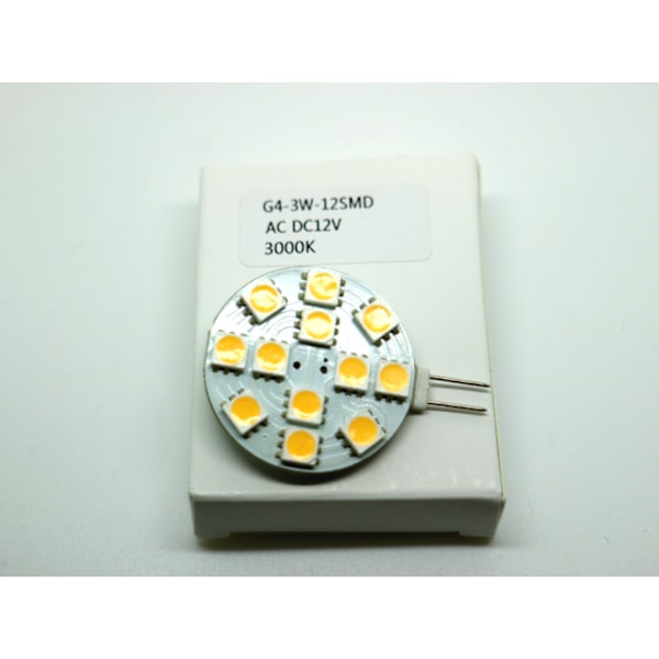 G4 12v DC + AC Led lampa 3000K varmvit G-4 1-pack