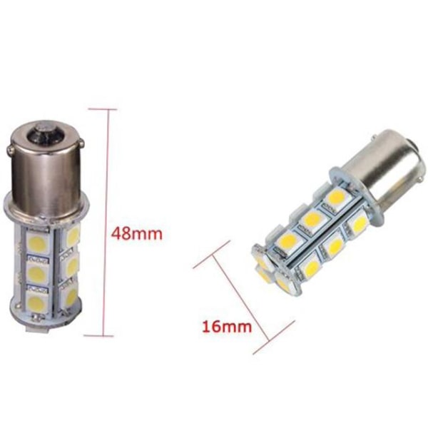 Ba15s r5w r10w 1156 Led lampor 3000K varmvit 2-pack ,, Varm vit