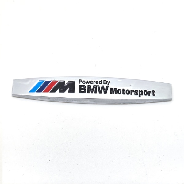 BMW M metall emblem till bilen  styling Silvergrå