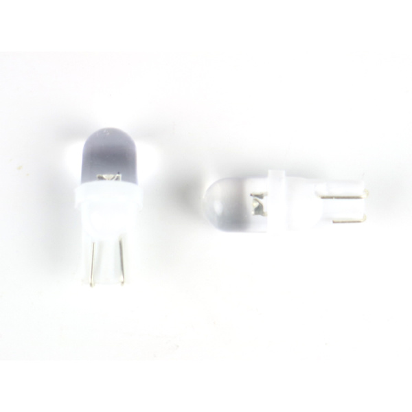T10 w5w Led med 1st Flux-led 8000k chip 12v DC  2-pack vitblå 8000k