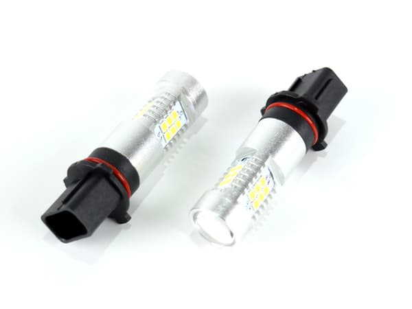 P13W dimljus LED-lampor med 21 st 2835 SMD chip, 2-pack Silvergrå
