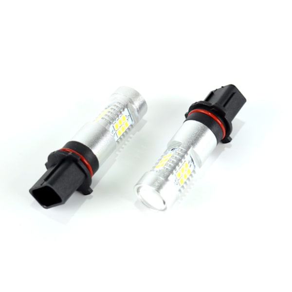 P13W dimljus ledlampor m. 21st 2835smd chip 2-pack Silvergrå