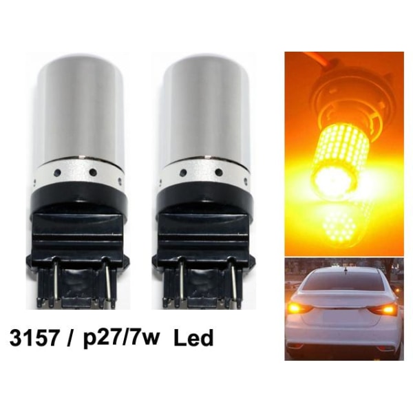 T25 3157 blinkers Canbus led lampor 12v  py27/7w p27/7w diadem Silvergrå
