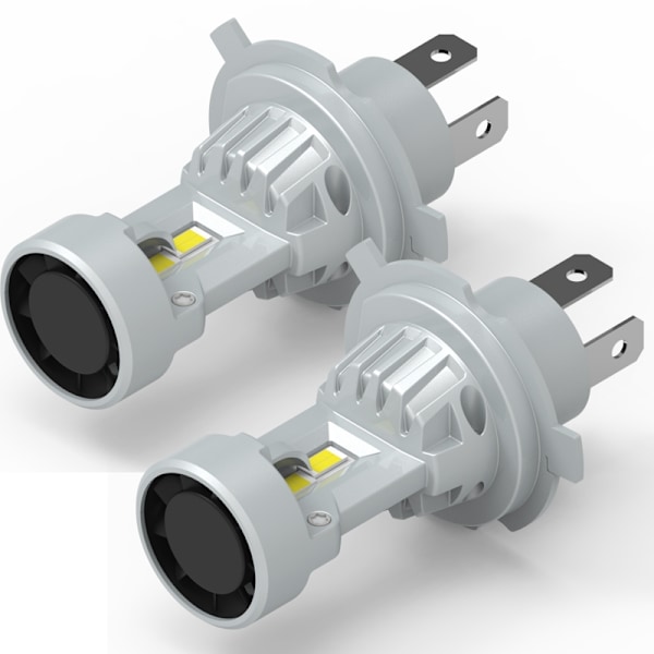 V5 H4 40w Led kit 4000 lumen 6000k med fläkt 2-pack Vit