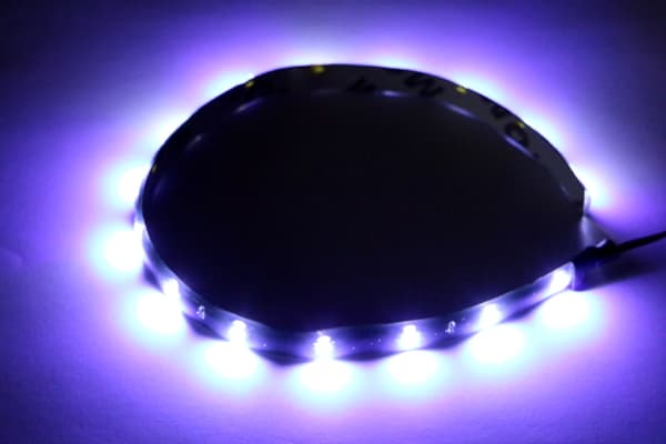 Led slinga 2st 30cm vit med 15st chip 3528SMD ledstripe styling Kall-vit / Cold-white 2-pack