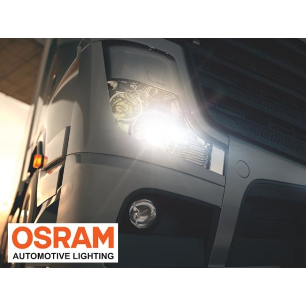 Osram H4 +100% 24volt 70/75w halogen premium lampor p43t 2-pack Metall utseende