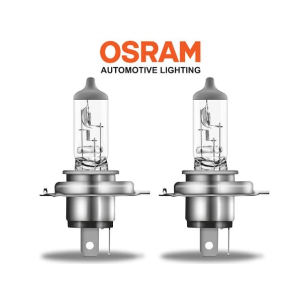 Osram H4 SUPER BRIGHT halogen premium lampor 12v DC P43t Metall utseende