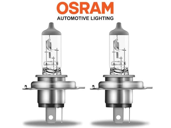 Osram H4 SUPER BRIGHT halogen premium lampor 12v DC P43t Metall utseende