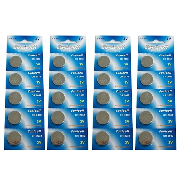 CR2032 20-pack Litium batterier 3V