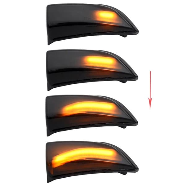 LED dynamiska blinkers sidospegel Volvo XC60 2008 - 2014 Smoke Svart