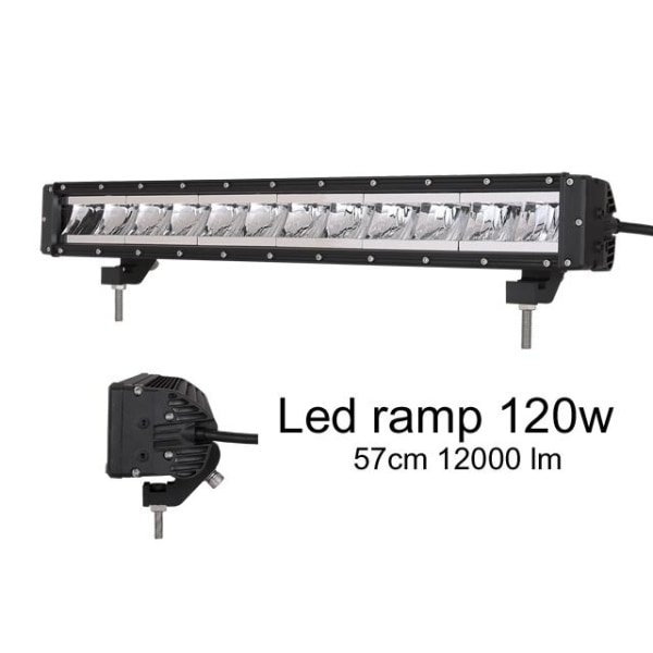 Ledramp 120W projektor Cree spot 6000K led ramp Svart