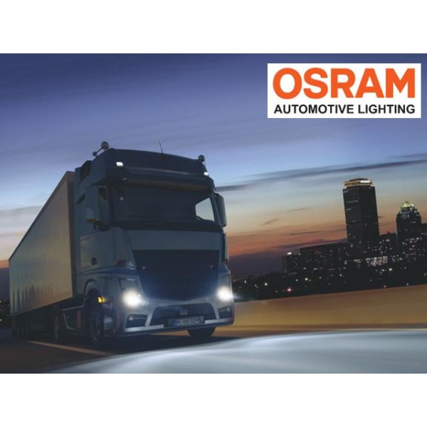 Osram H4 +100% 24volt 70/75w halogen premium lampor p43t 2-pack Metall utseende