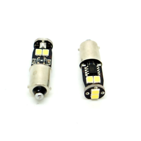BA9S Canbus 6000k Led 2-pack T4W xenonlook 250 lumen Vit