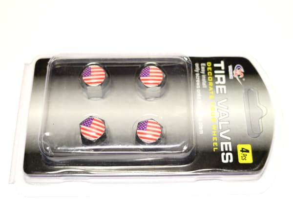 Ventilhattar USA 4-pack styling jänkare, fint set kromfärgade